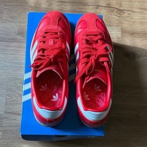 Adidas Samba OG Scarlet and White Sneakers
